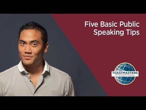 Five Public speaking Tips