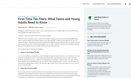 Tax Tips for First Time filers