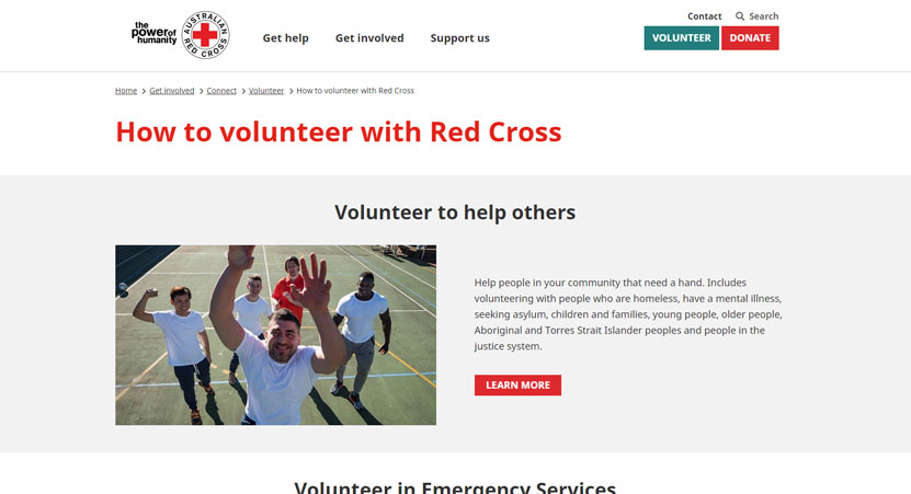 Red Cross Volunteering