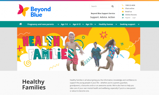 Beyond Blue Healthy families